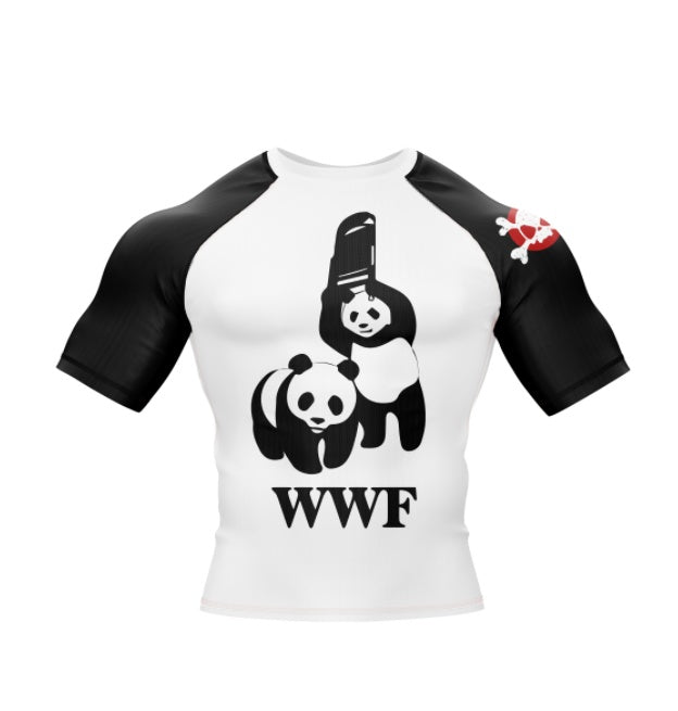 PANDA CHAIR WWF RASH GUARD - XMARTIAL SLEEVE