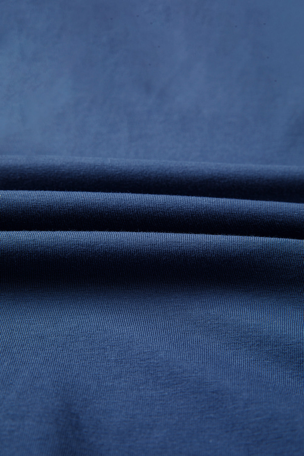 Dark Blue Contrast Knitted Colorblock Star Patchwork Oversize Long Sleeve Top