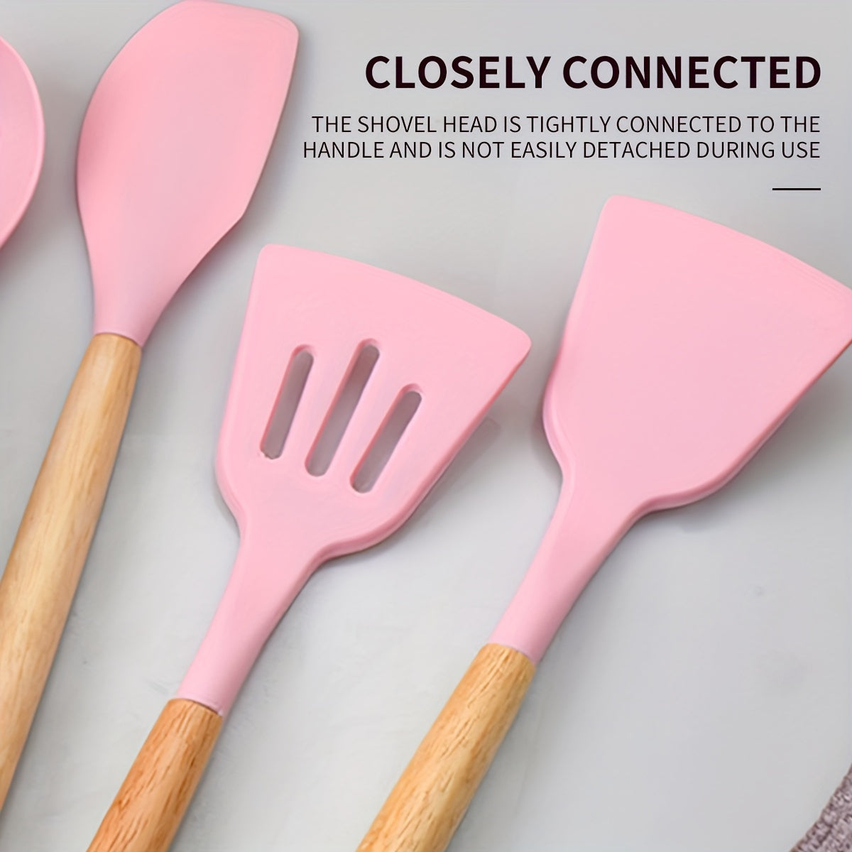 19-Piece Silicone Kitchen Utensil Set With Knife And Cutting Board, Storage Bucket, Set, Wooden Handles, Heat Resistant, Non-Stick Cooking Tools - Perfect Kitchen Gadgets For Easy Cooking And Cleaning, The Perfect Holiday Gif