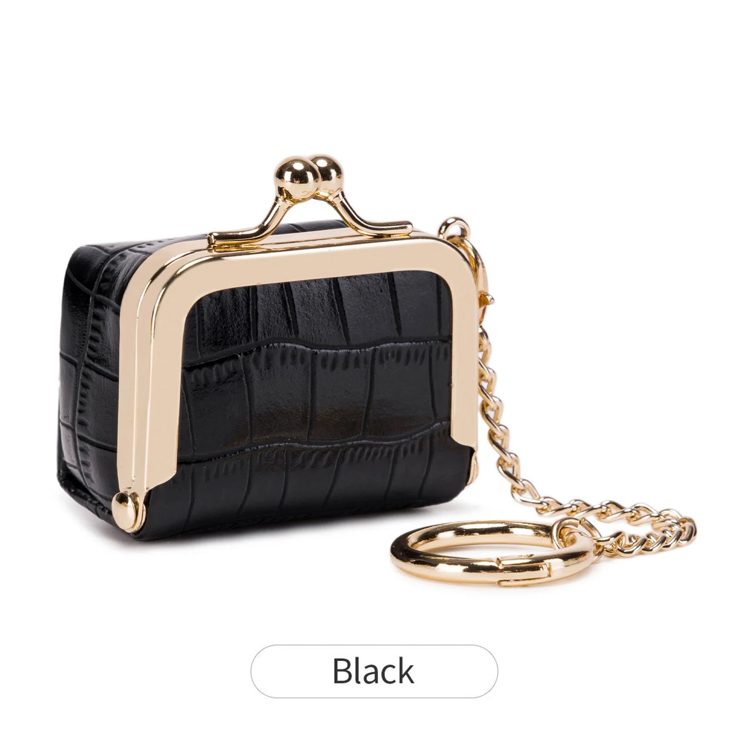 Luxury Mini Jewelry Storage Bag HighQuality Crocodile Pattern Jewelry Box Portable Earrings Rings Small Items Storage Coin Purse