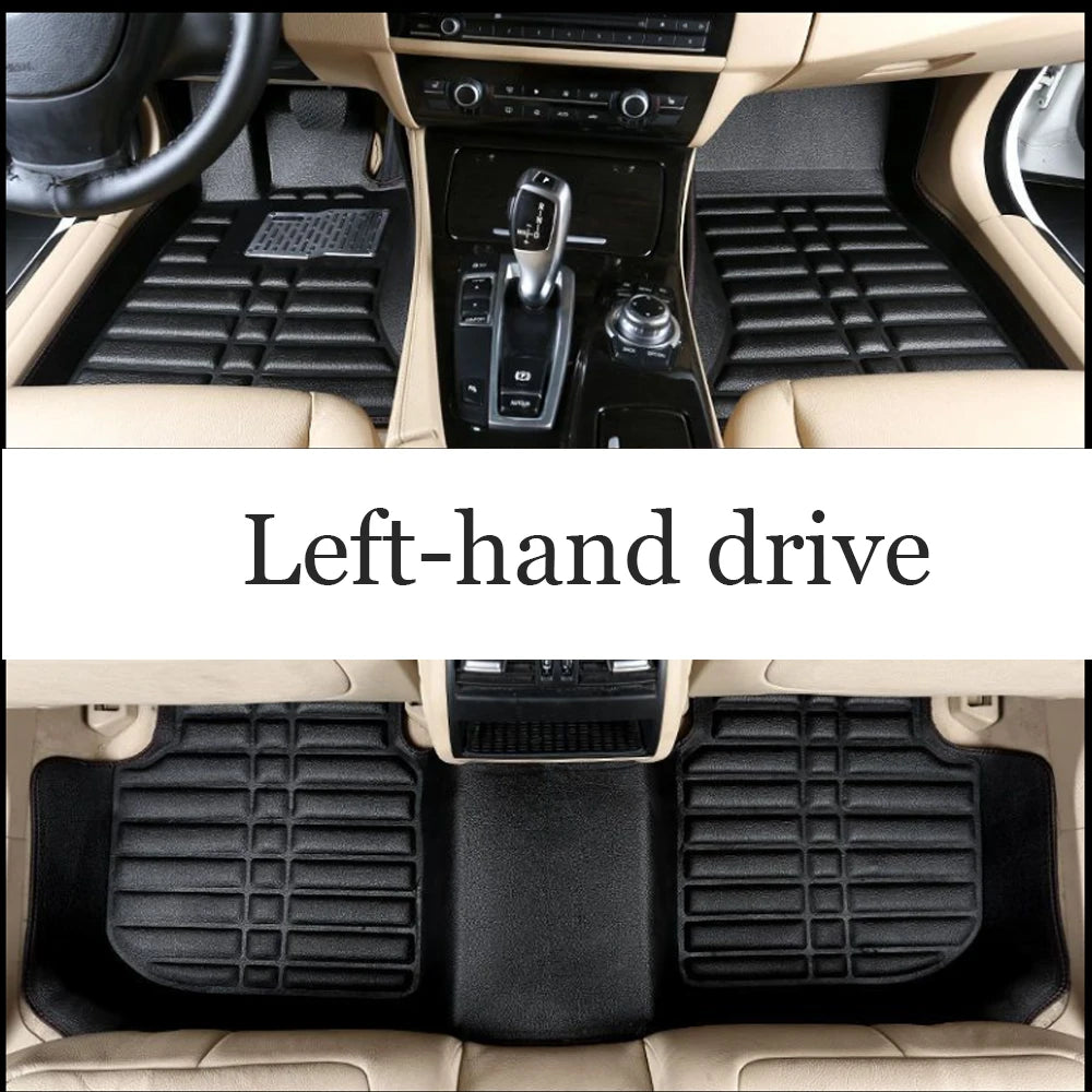 Car Leather Floor Mat for Ford Fiesta ST B299 MK6 WS WT WZ 2009~2017 Anti-dirty Foot Liner Waterproof Carpet Custom Accessories