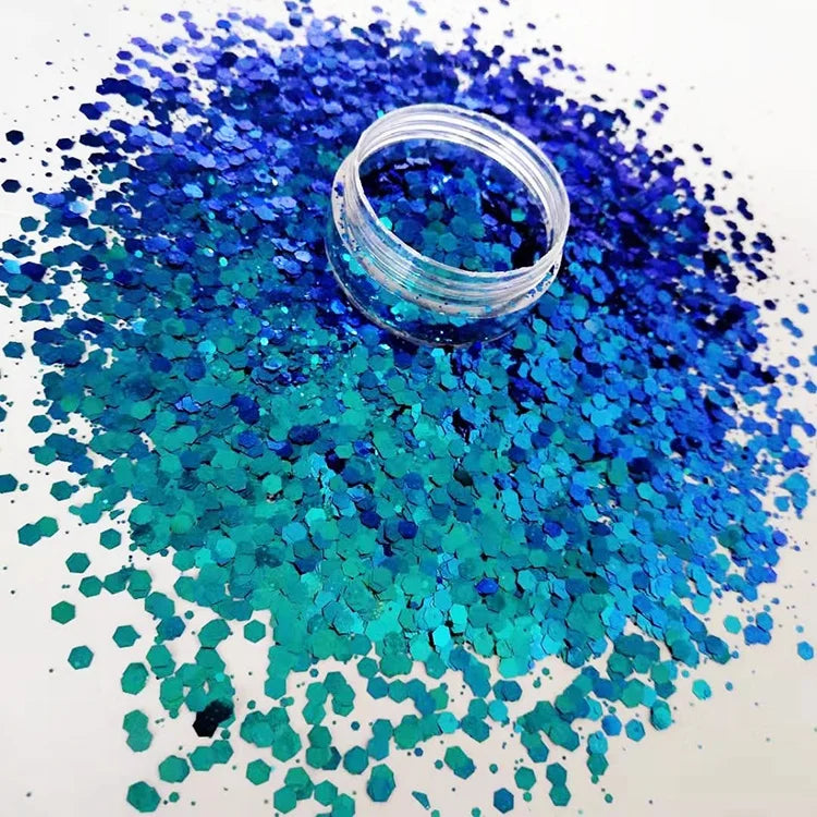 2023 Bulk Chameleon Glitter PET Craft Chunky Glitter 1kg for Christmas Decoration
