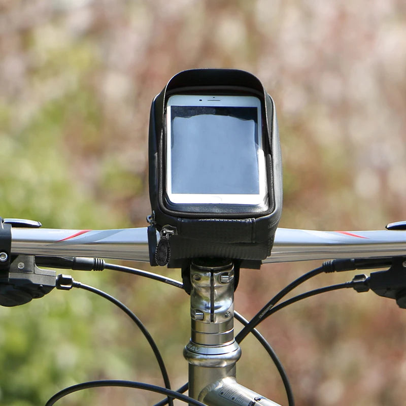 YTGEE Universal Cellphone Holder Storage Earphone Organizer Touch Screen Waterproof Bike Handlebar Cycling Mobile Phone Bag