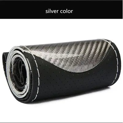 Steering Cover 38cm Soft Anti Slip DIY Hand Sewing Wear-resistant Car Steering-Wheel Braid With Needles Thread