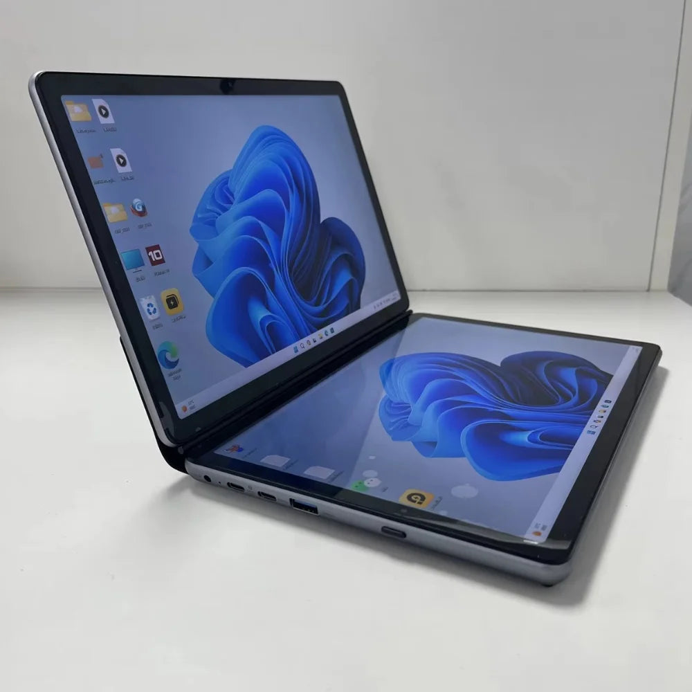 New Best Selling N100 CPU 11-Inch Dual Touch Screen RAM 16GB SSD 1TB Wireless English Business Super Slim 2 in 1 Tablet Laptop