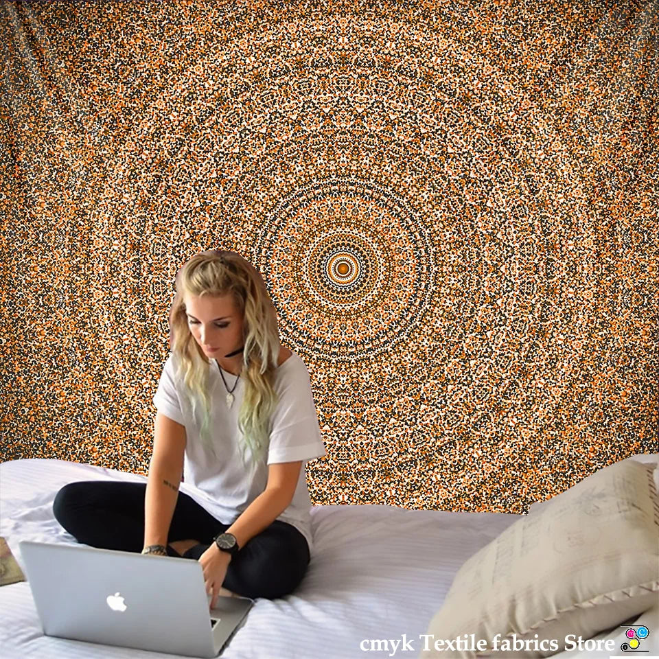 Mandala Tapestry Beach Yoga Mat Bedspread Table Cloth Hot New Decorative Wall Hanging Bohemia Indian Hippie Home 210x148cm