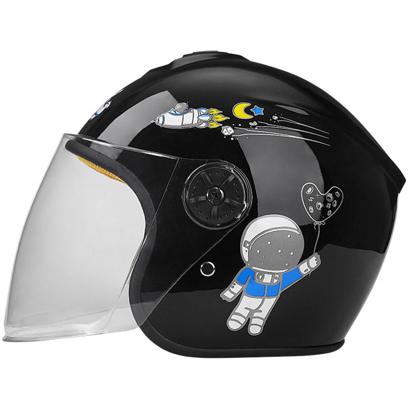 Motorcycle Helmet Electric Car Helmet Riding Safety Helmet Unisex Children's Half Helmet 505