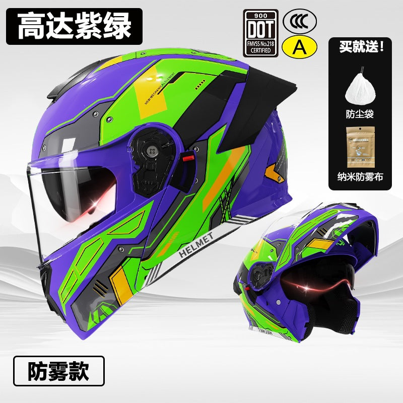 3C/Dot Certified Motorcycle Helmet Men's Four Seasons General Motorcycle Revealing Helmet Women's Electric Vehicle Winter Safety Helmet