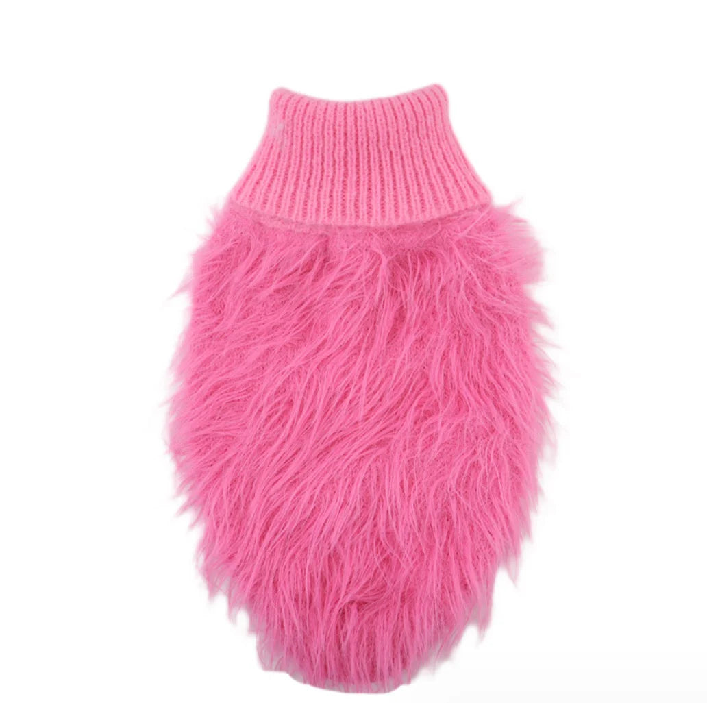 Autumn and winter pet dog clothing: faux fur fleece vest for French Bulldogs, Schnauzers, Shih Tzus, and other small dogs.