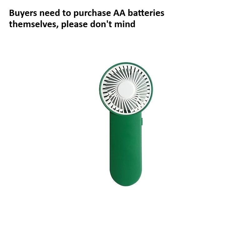Portable Handheld Mini Fan,Powered by AA Batteries,Adjustable Single Speed, Ideal for Outdoor Use,Lightweight and Compact Design