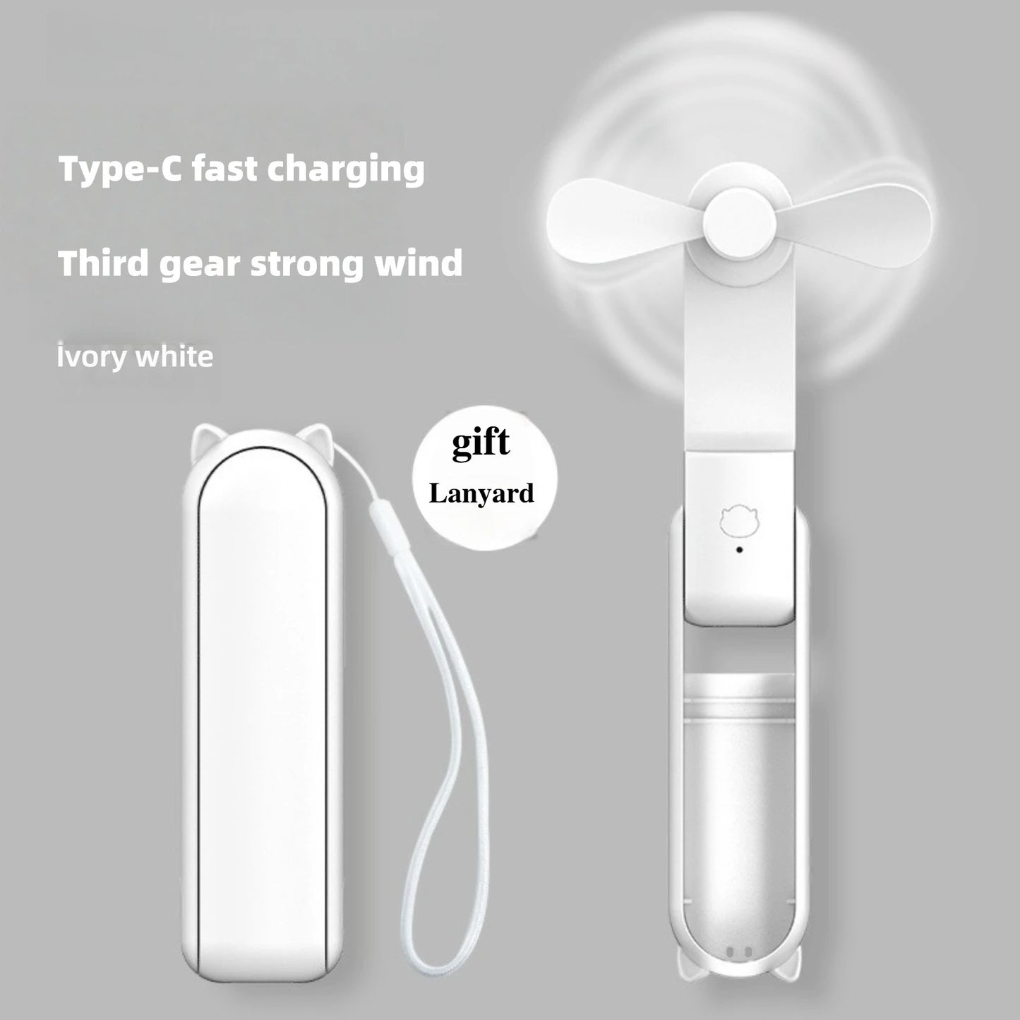 Portable Mini Handheld Fan Small Pocket Fan USB Rechargeable Battery Fan Folding Cooling Hand Fan Mini USB Fan with Power Bank
