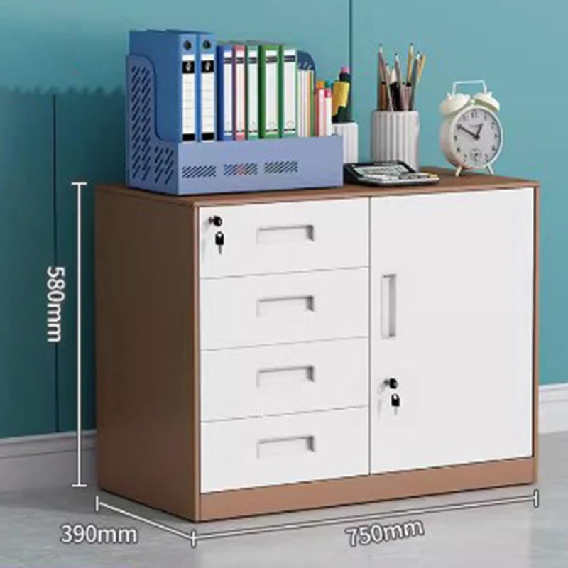 3/4/5 Drawer Office Filing Cabinet Lock Dividers Storage Filing Cabinets Living Room Organizer Cabinet Kitchen Home Furniture