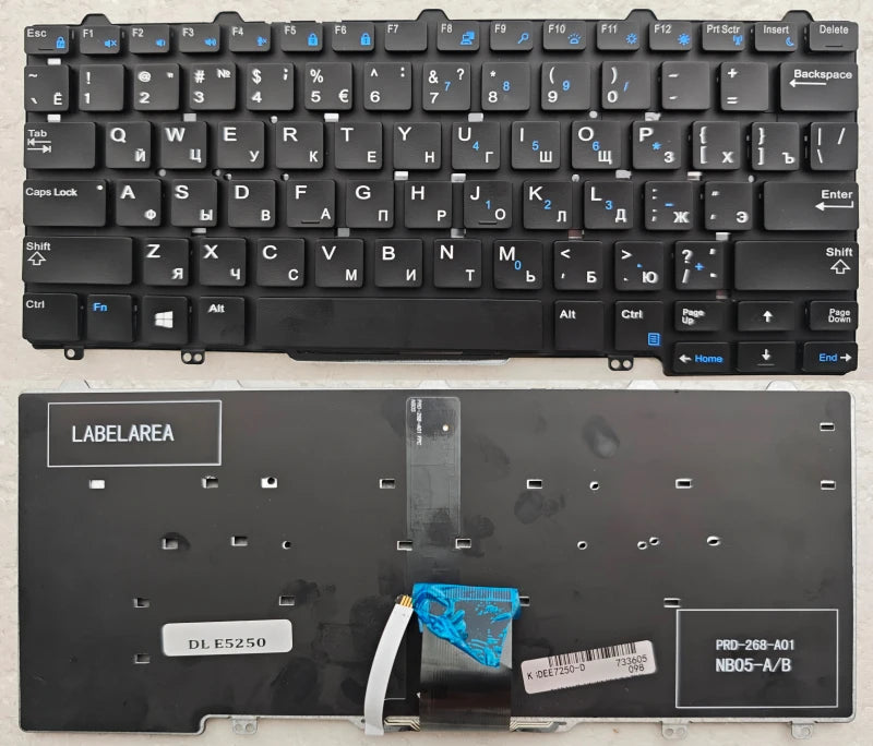 US Laptop Keyboard For DELL Latitude 7350 E7250 3150 3160 3165 12-5000 5280 5290 5250 Latitude 7280 7380 E5250 E7270 E5270