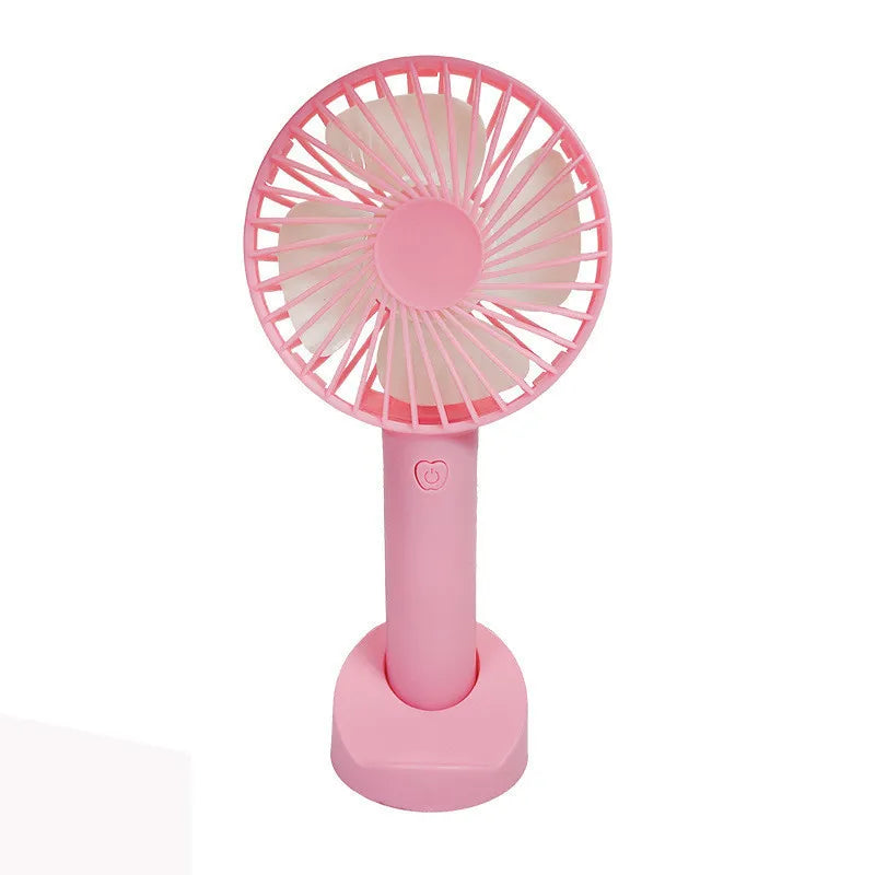 Portable Fan Mini Handheld Fan Portable USB Rechargeable Handheld Fan Summer Cute Cartoon Outdoor Adventures Cooling Comfort