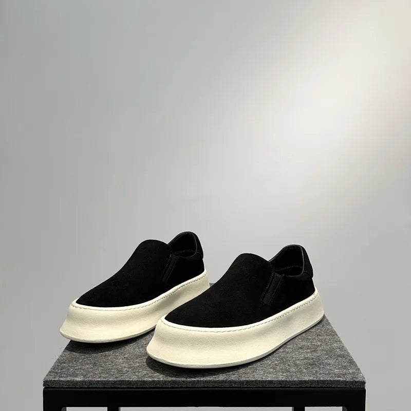 Men Casual Shoes Spring 2026 Comfortable Soft Sole Lightweight Breathable Loafers Fashion Versatile Leisure Slip on Flat Shoes