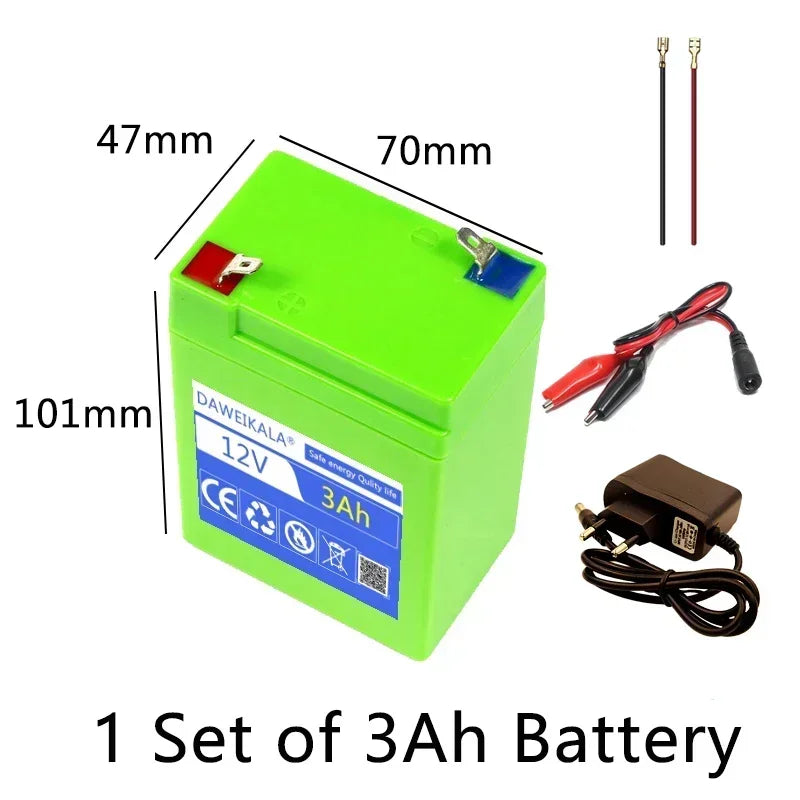 for toy cars LED lighting Outdoor battery New origin Rechargeable 12V lithium battery pack Alternative lead-acid batteries