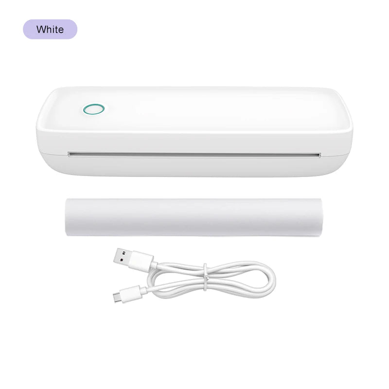 Portable Small Wireless Printer, Supports 8.5" x 11" US Letter and A4 Thermal Paper, Compatible with iOS Android and Laptops