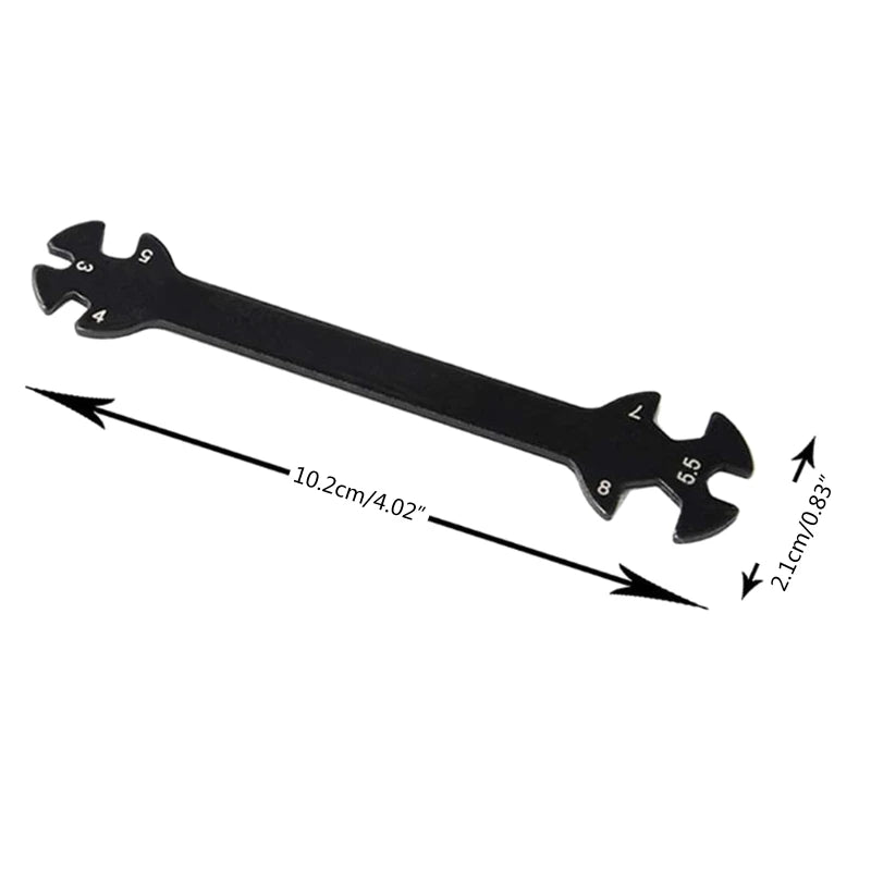 Versatility Wrench Multipurpose 6 in 1 Wrench Tool 3/4/5/5.5/7/8MM with