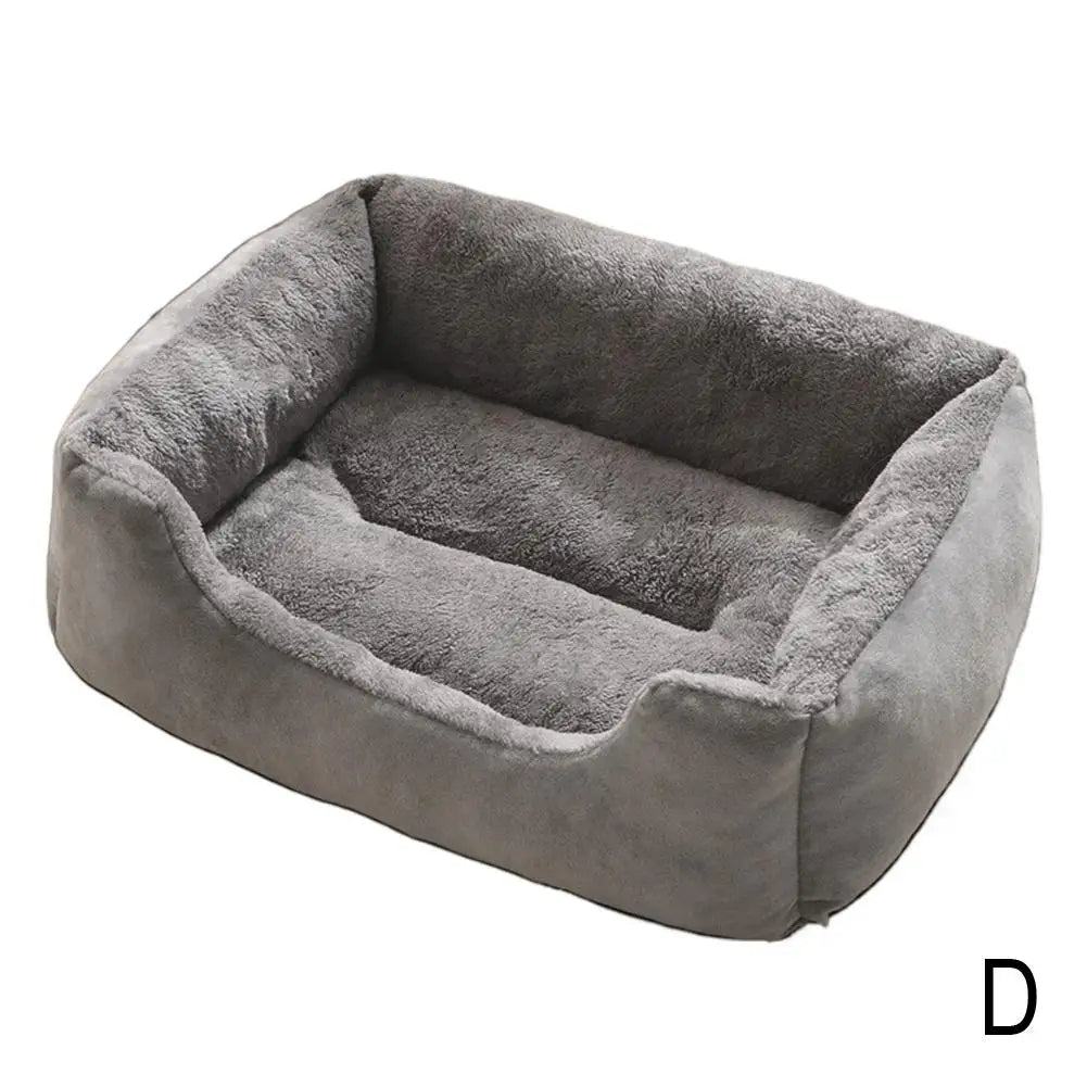 Square Nest Pet Large Dog Bed for Small Medium Dogs Soft Fleece Nest Big Dog Sofa Bed Winter Warm Cat House for Pet 