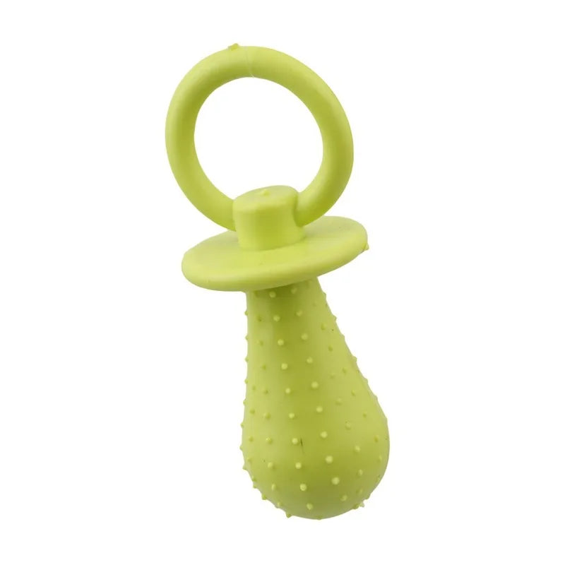 Pet Rubber Pacifier Dog Toy Interactive Rubber Soother Pet Dog Cat Puppy Elasticity Teeth Dog Chew Toys Tooth Cleaning Toy B2