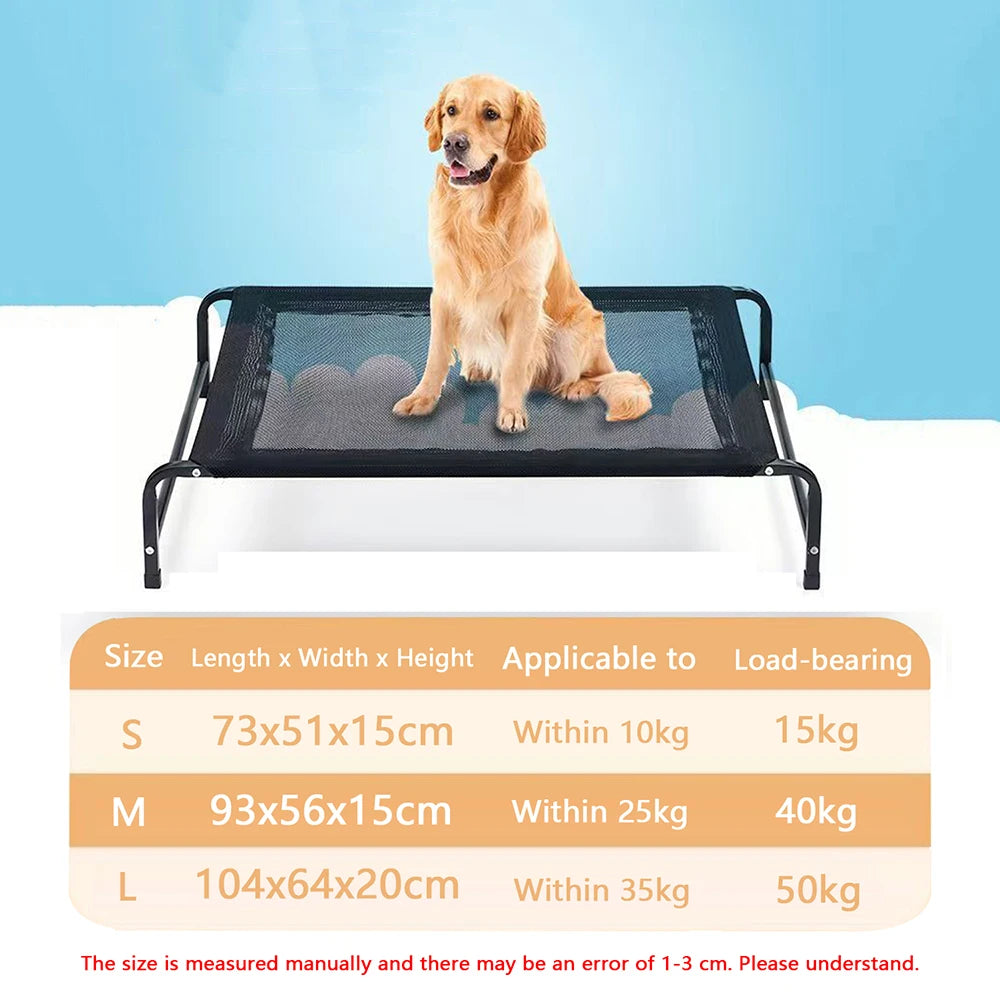 Elevated Pet Bed Dog Cat Folding Pet Camping Bed Cat Dog House Portable Removable Washable Four Seasons Cats Kennel Puppy Beds
