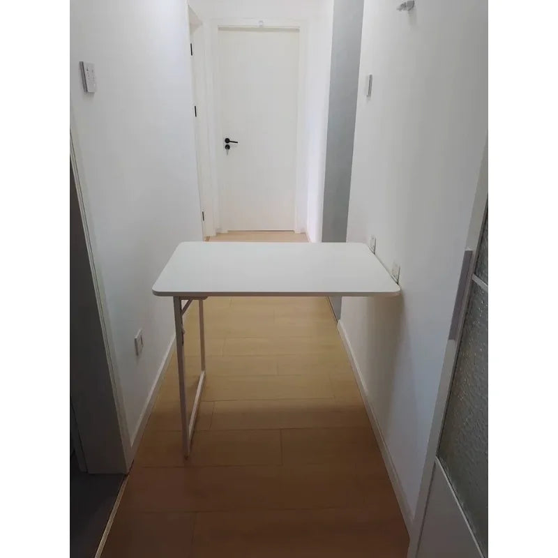 Wall Mounted Folding Table,Solid Wood Wall Mounted Dining Table,Hidden Wall Mounted Computer Desk,Multi-functional Foldable Tabl