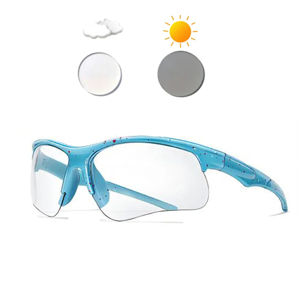 New Photochromic Cycling Sunglasses Men Women Outdoor Mtb Bicycle Sun Glasses Running Eyewear Sports Bike Windproof Goggles