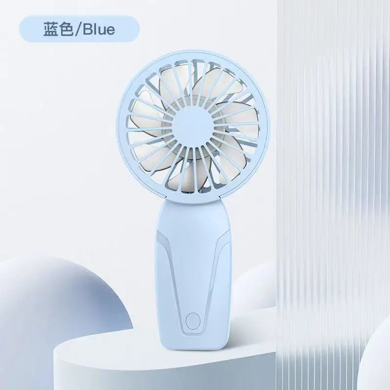 Portable Handheld Small Fan ABS Lightweight Cute Appearance USB Rechargeable Mini Fan For On Go Cooling Portable Mini Pocket Fan
