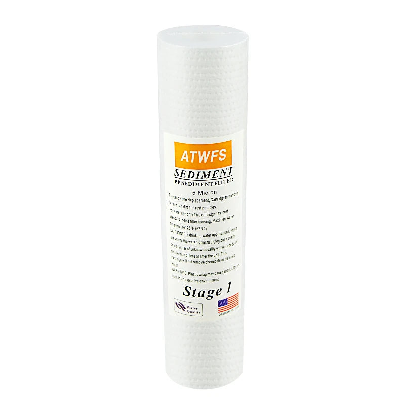 Water Purifier Filter 5 Micron 4 X 10" Ppf Filter Sediment Water Filter Cartridge Aquarium Pre-filters for Kitchen