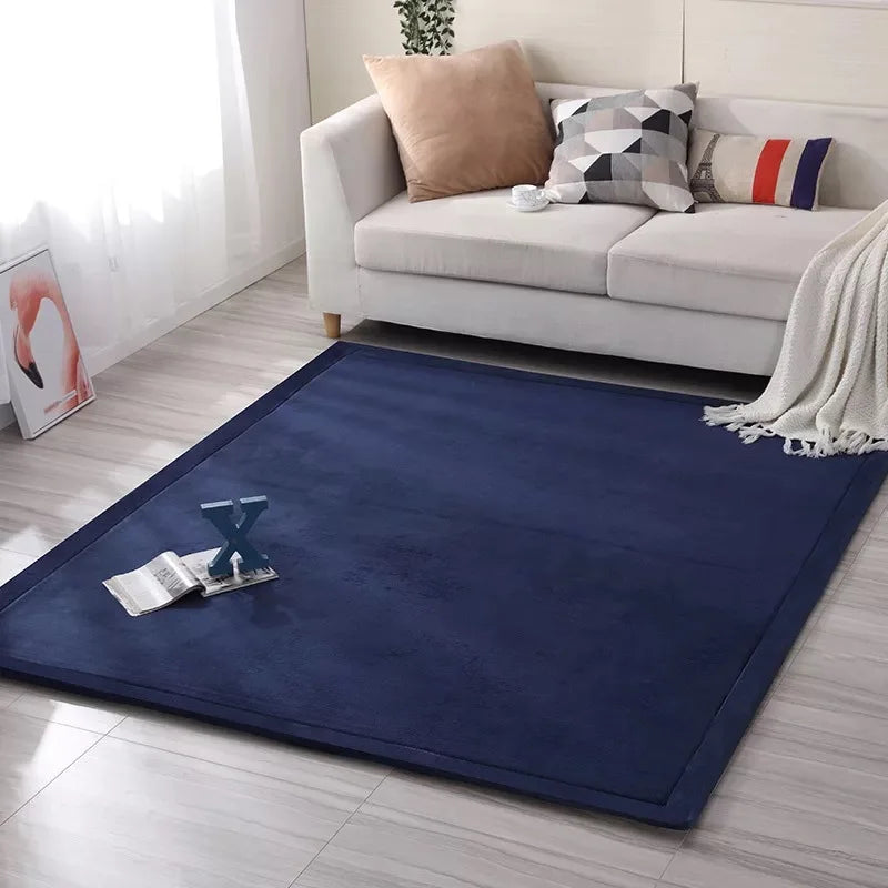 Coral fleece Tatami Mats Large Carpet Thickened Bedroom Carpet Children Climbed Playmat Home mattress Living Room Rug Floor Rugs