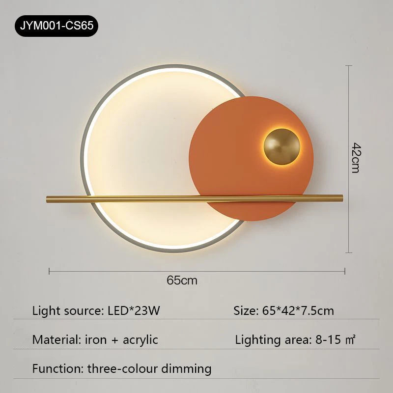 Modern bedroom bedside wall lamp living room sofa TV background wall decorative lamp Scandinavian light luxury designer mural li