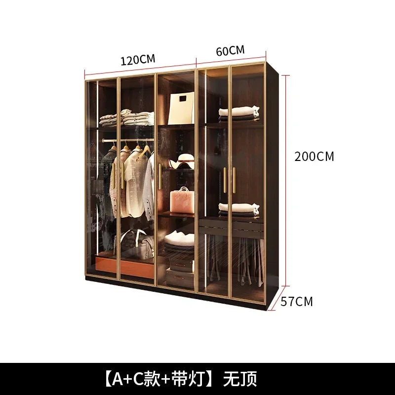 Store Clothes Comfortable For Room Home Corner Wardrobe Room Clothes Wooden Bedroom Cabinet Multifunctional Storage Furniture