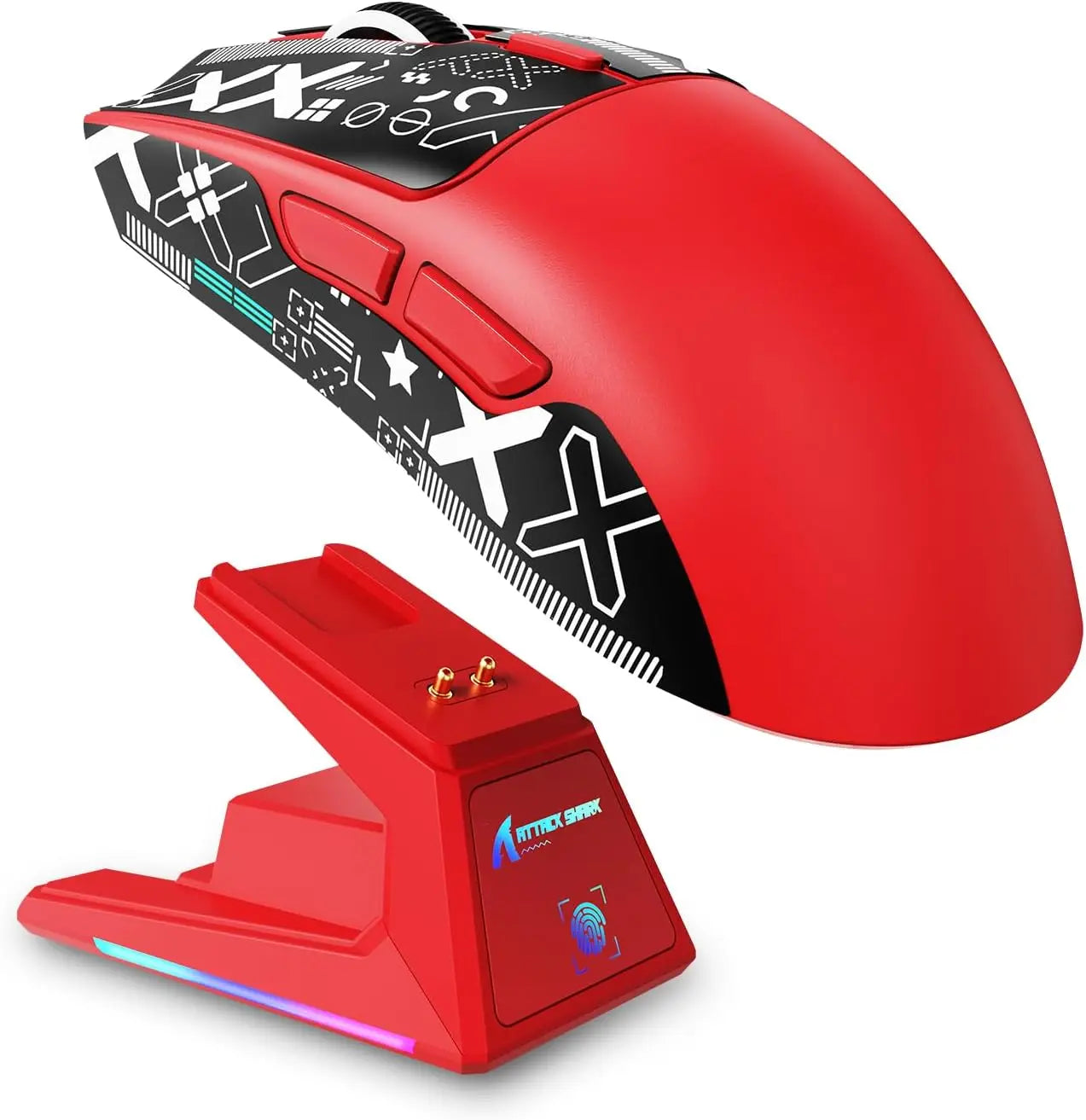 ATTACK SHARK X1 Superlight Wireless Gaming Mouse RGB Magnetic Charging Dock PAW3395PRO Sensor 40000DPI Wireless Gaming Mouse