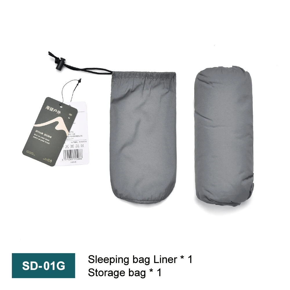 Widesea Camping Sleeping Bag Liner Ultralight Mummy Sleeping Bag Backpack Liner Single Person Travel Sleeping Bag