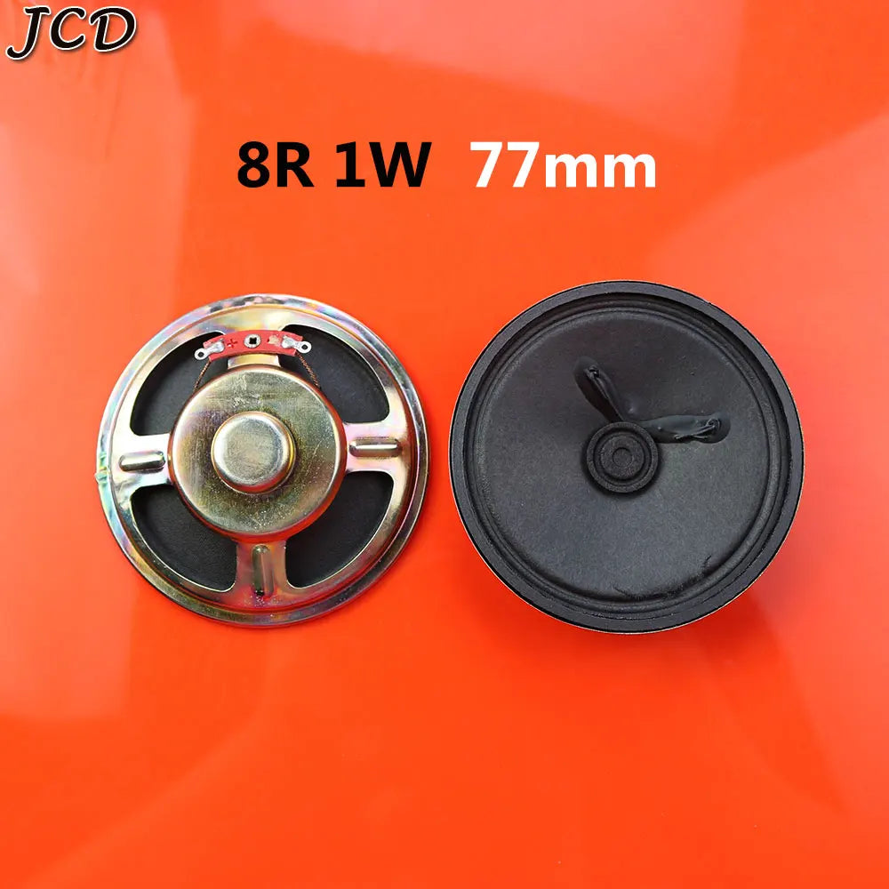 JCD 1Piece 8 ohm 8R 0.5W 1W 2W 3W 5W 0.5 1 2 3 5 watt LoudSpeaker Diameter 50mm 57mm 66mm 77mm Speaker