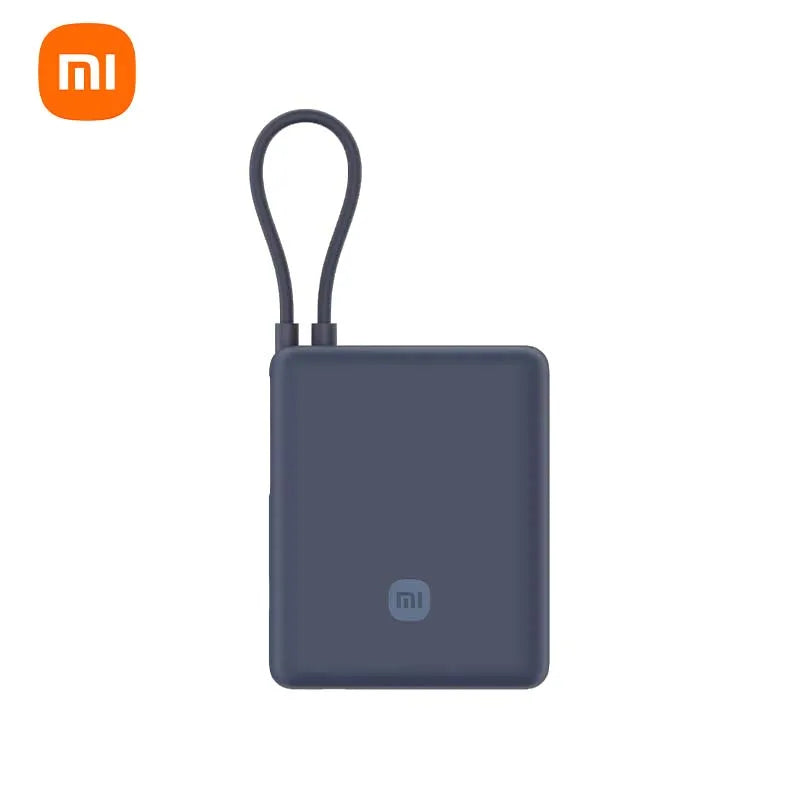 Xiaomi 10000mAh 33W Two-Way Fast Charging Portable External Battery Power Bank with Built-in USB-C Cable Compatible with iPhone