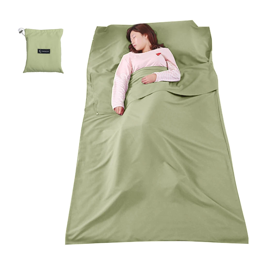 Lightweight Sleeping Bag Liner Sleeping Sack Outdoor Camping Hotel Travel Sheet