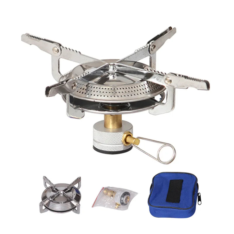 Outdoor Gas Stove (no ignition) Portable Camping Stove 3500w Gas Burner in Bag