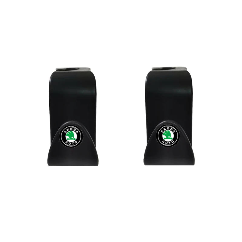2Pcs Auto Seat Hook Storage Hanger Car Accessories For Skoda Octavia 2 3 A5 KAMIQ KODIAQ SUPERB RAPID FABIA YETI 2020 2021 2024