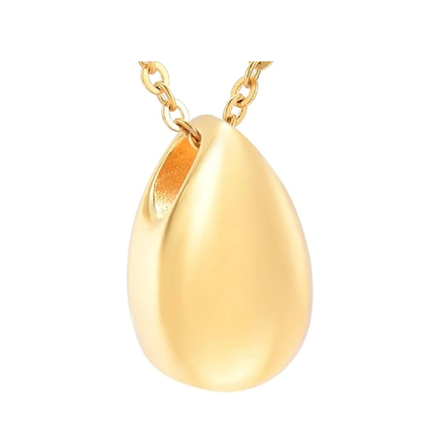Cremation Water Drop Necklace for Ashes Stainless Steel Pendant Ashes Holder Memorial Jewelry