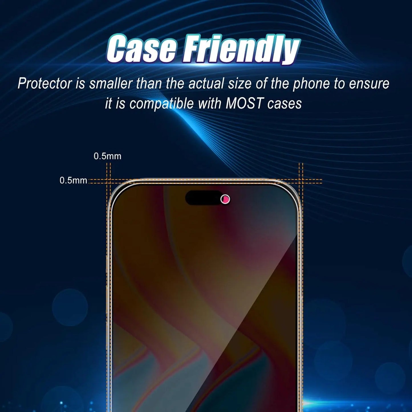 2.5D 9H Privacy Screen Protectors for Oneplus 15 Anti-Spy Protective for OnePlus 15
