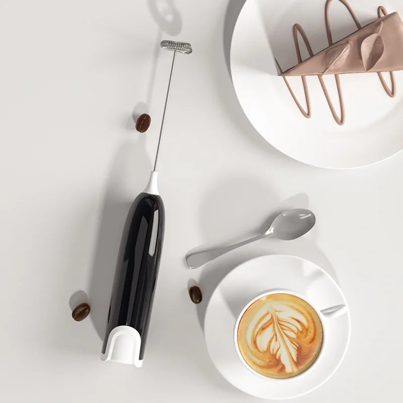 Electric Milk Frother Kitchen Drink Foamer Mixer Stirrer Coffee Cappuccino Creamer Whisk Frothy Blend Whisker Egg Beater