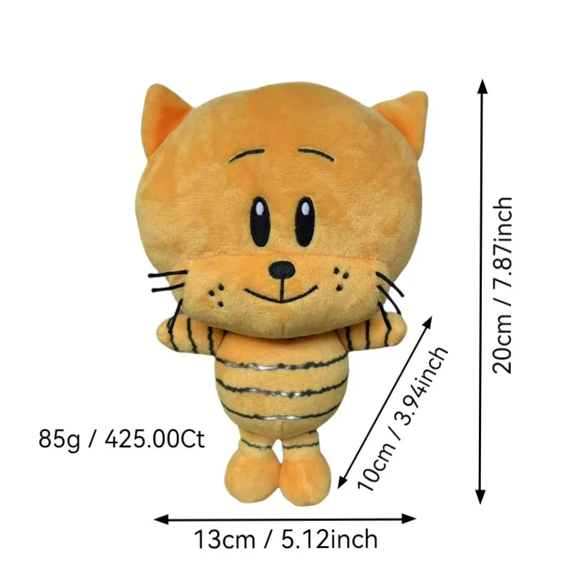 Cute Dog Man Plush Toys Yellow Lil Petey Cat Plush Soft Stuffed Cartoon Animals Toys Gifts For Children Kids Xmas Birthday