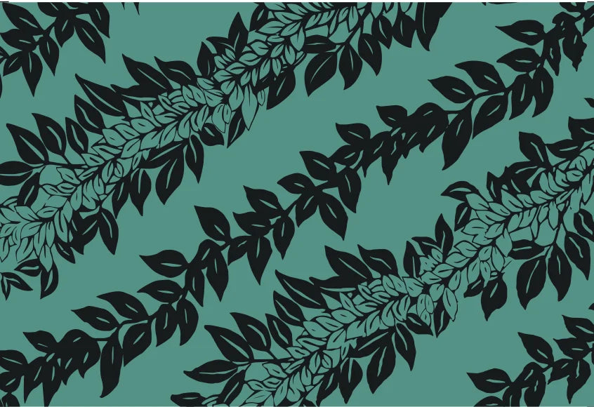 New Arrival Rayon Cotton Hawaiian Sarong Pareo Beach Wrap With Attractive Leaf Print for Women Trendy Versatile Bikini Cover-up