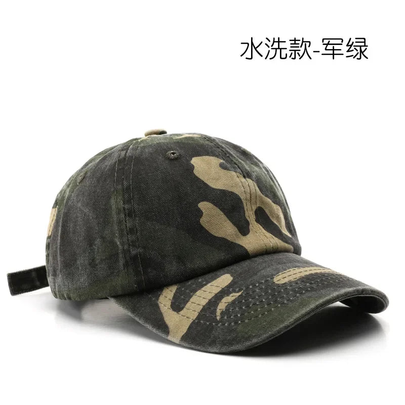 Japanese Style Street Tide Brand Soft Top Camouflage Baseball Cap Female Face Little Wild Peaked Cap