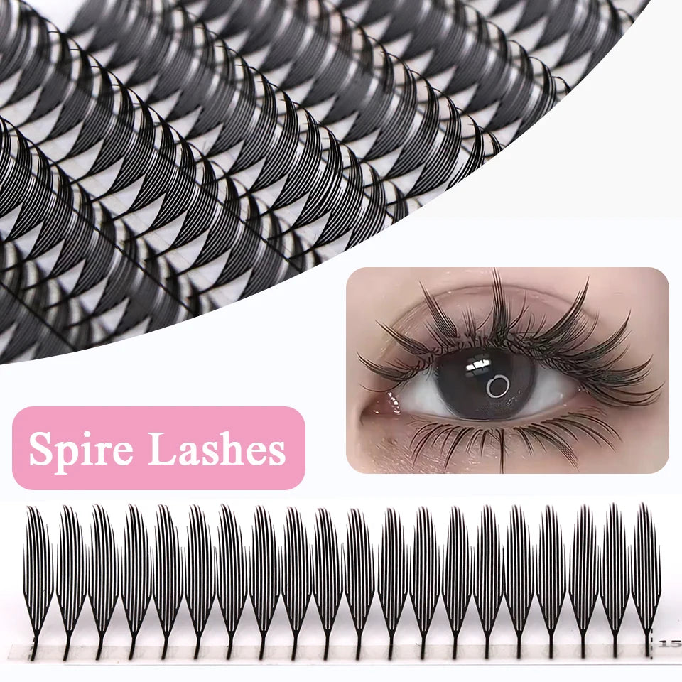 New Comic Eyelash Fan Anime Spire Individual Feather Shaped Eyelash Extensions Manga Elf Style Lashes Extensions Cosplay Makeup