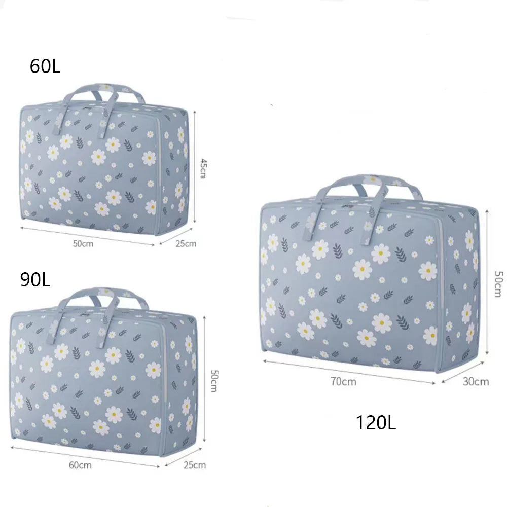 Large Blanket Storage Bags Folding Comforter Storage Bag For Clothes Storage Containers For King Comforter Bedding Pillow Sheet