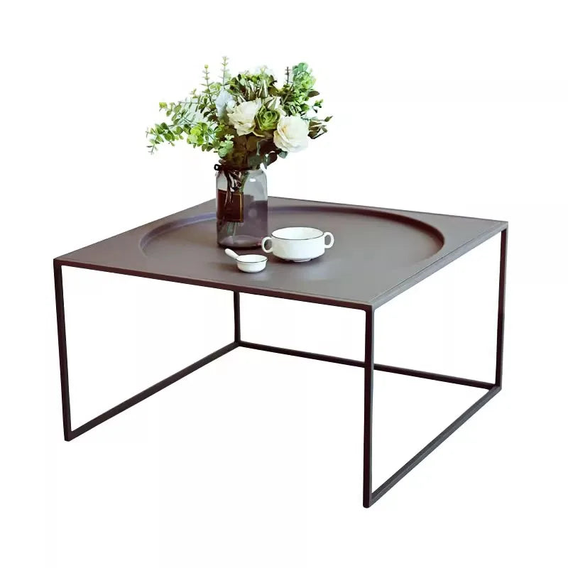 Creative Furniture Metal Small Coffee Table ,Small Apartment Living Room Personality Modern Minimalist Iron Table