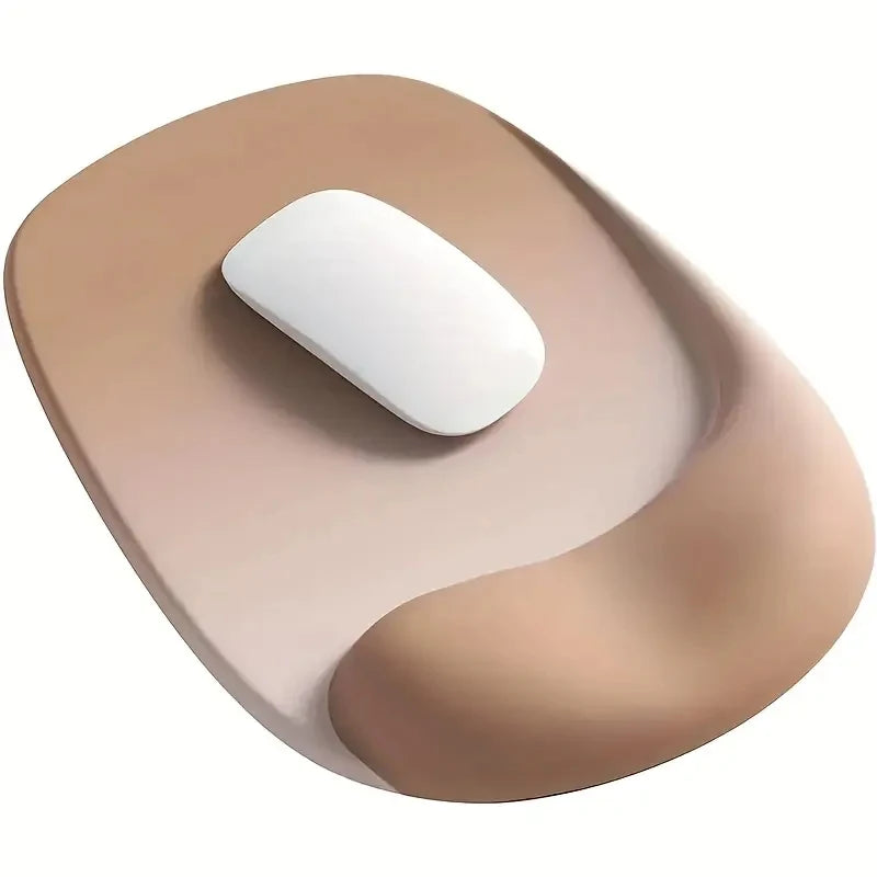 Ergonomic Mouse Pad with Wrist Support Memory Foam Mouse Mat Soft Plastic Wrist Cushion, Soft Square Hand Rest for Office
