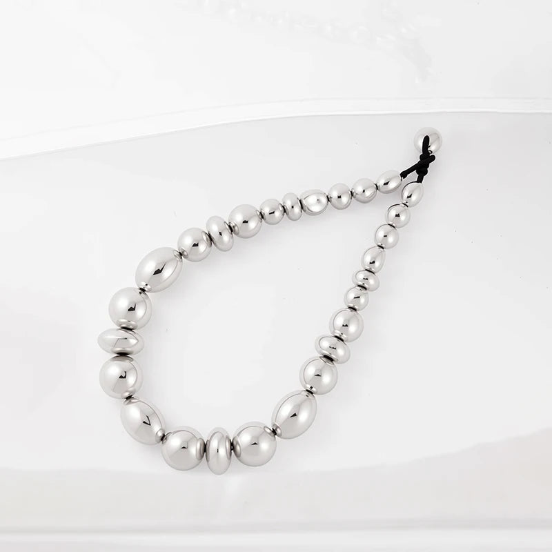 Round bead personalized necklace retro simple size bead necklace necklace necklace necklace accessories for women to wear